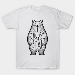 I Choose The Bear Woman Rights Team Bear Bear Over Man T-Shirt